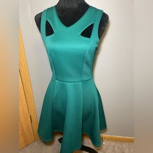 Emerald green dress